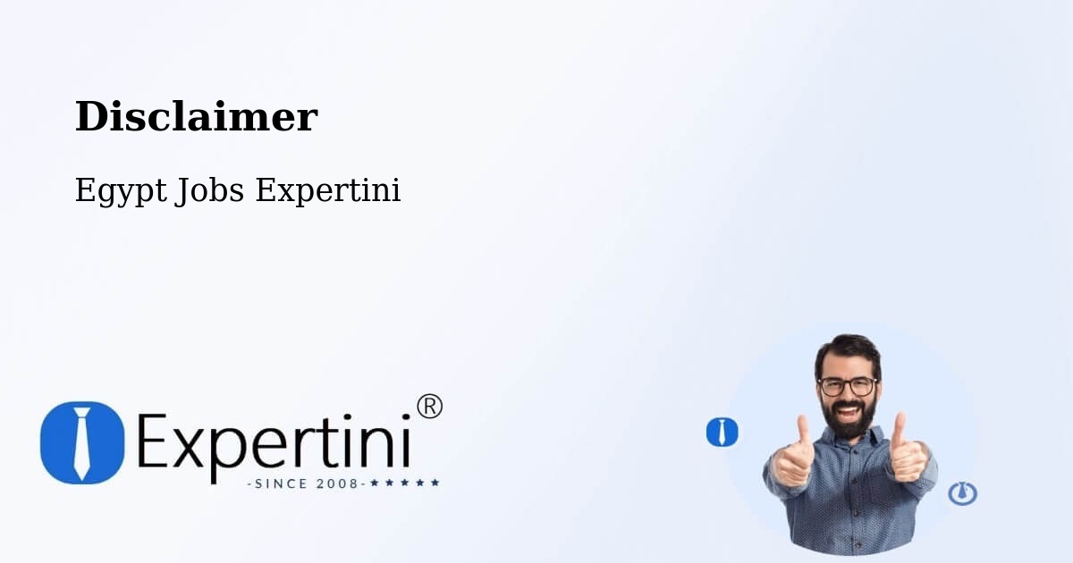 Disclaimer – Dayr Mawās - Egypt Jobs Expertini